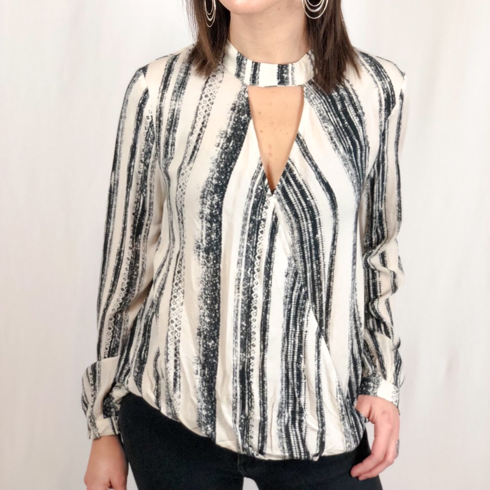 Vertical Striped Blouse